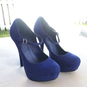 Blue High Heels